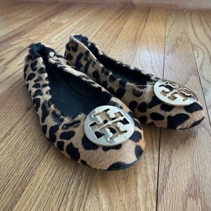 Tory Burch Animal Print Loafers